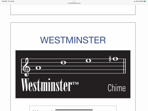 Westminster wind chime