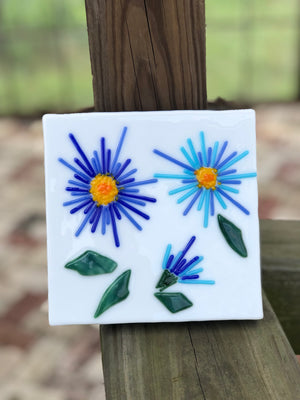Fused Glass Flower Wall hangings