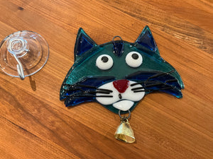 Blue cat suncatcher