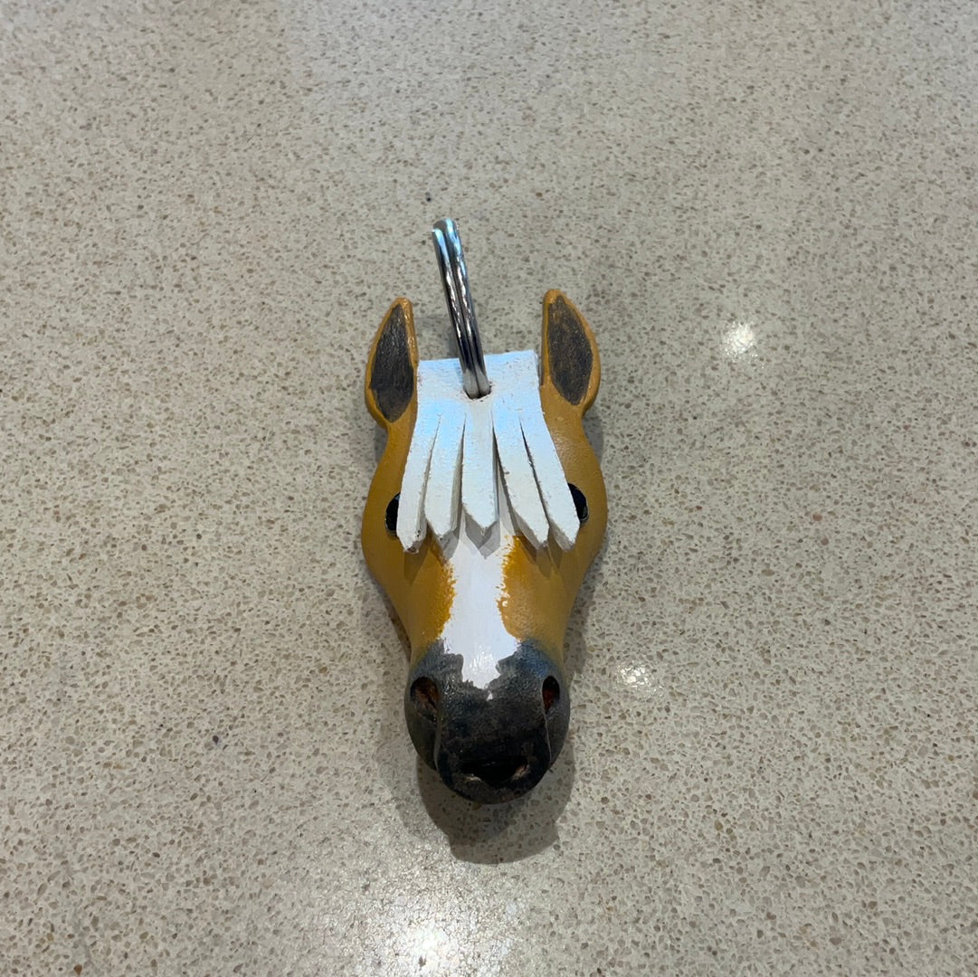 Leather horse and mule keychains – Shiner Bluestem