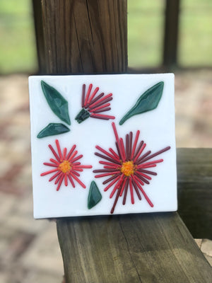 Fused Glass Flower Wall hangings