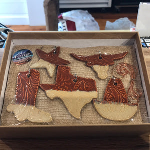 Texas ornament set