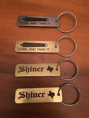 Brass and stainless steel  key chains