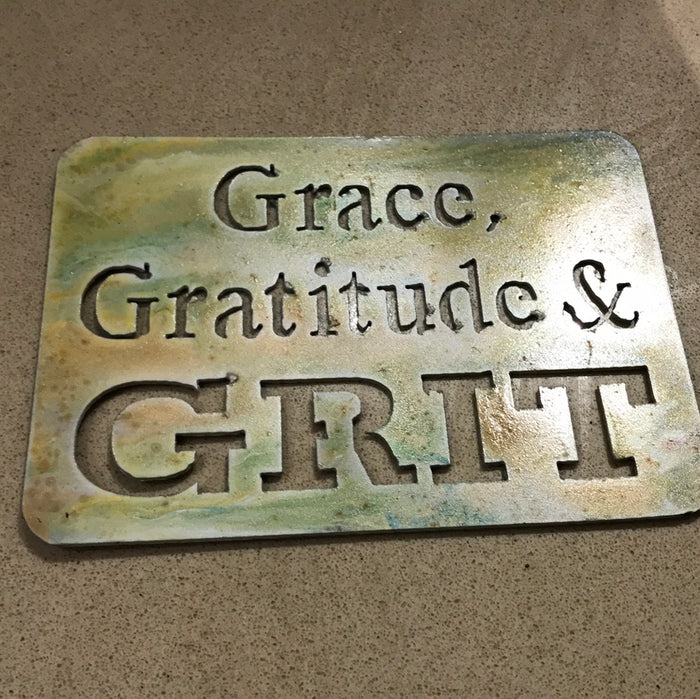 Cut metal signs