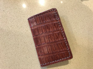 Genuine Caiman card wallet