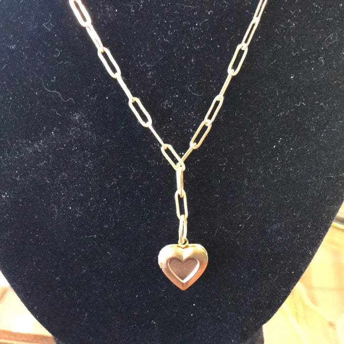 Small locket necklace
