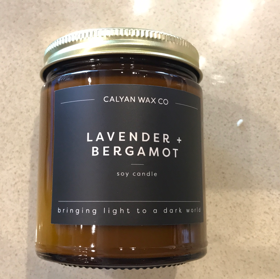 Oakmoss + Amber 7.2 oz. Amber Jar Soy Candle - Calyan Wax Co.