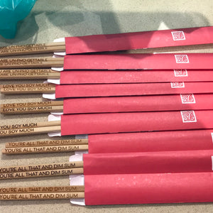 Engraved chopsticks