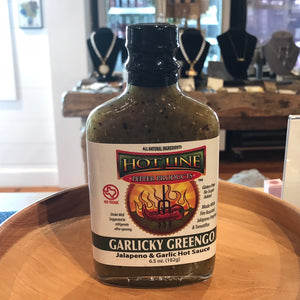Garlicky Greengo Jalapeño and Garlic Hot Sauce